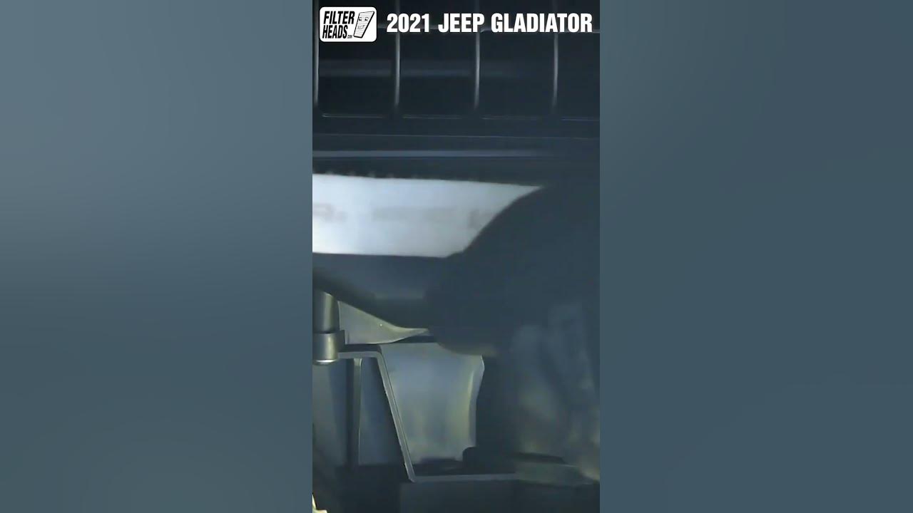 2020 - 2022 Jeep Gladiator Cabin Air Filter Install AQ1286 - YouTube