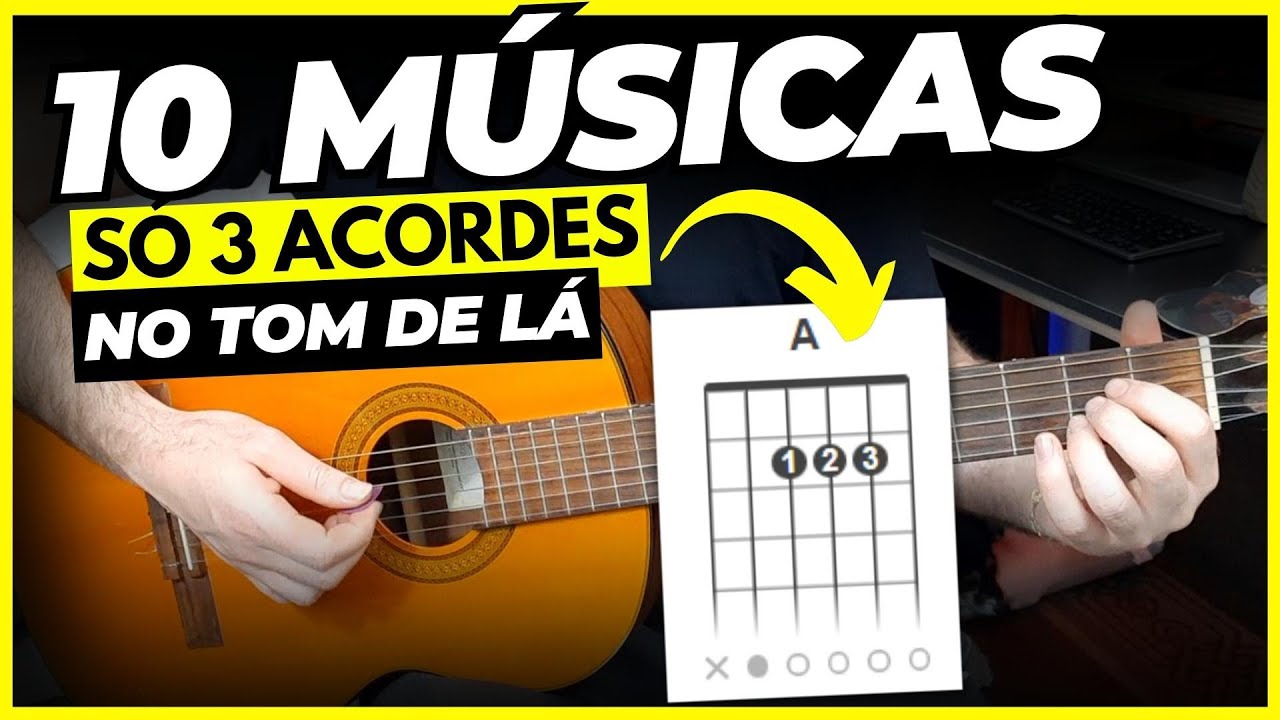 10 músicas FÁCEIS com os acordes Lá, Ré, e Mi - Aula De Violão 🎸