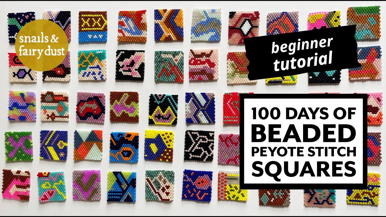 100 Days of Beading Tutorial - Even Count Peyote Stitch Tutorial
