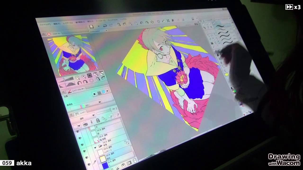 イラストレーター マンガ家 Akka Drawing With Wacom Dww Youtube