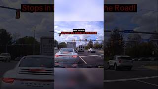 Driver Cuts Off Porsche & Gets Hilarious Karma!