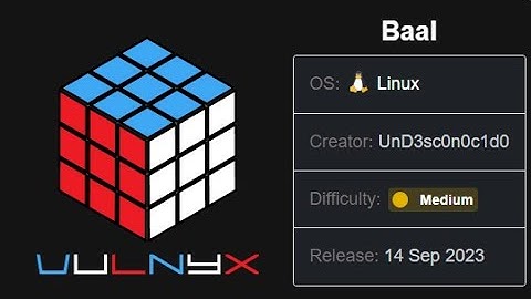 Baal Walkthrough - Vulnyx
