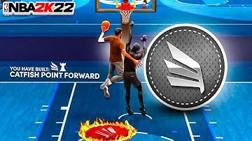 1v1 COURT but on my CATFISH POINT FORWARD with CONTACT DUNKS in NBA 2K22! BEST BUILD IN NBA 2K22!