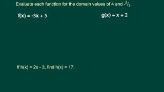 Algebra1 Function Notation