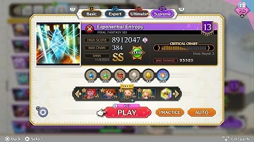 THEATRHYTHM FINAL BAR LINE Supreme Pair [FFXIV] Exponential Entropy 8