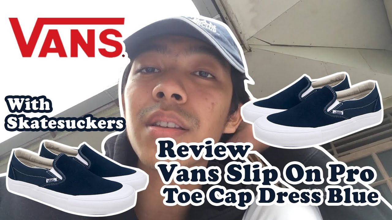 vans slip on with toe cap