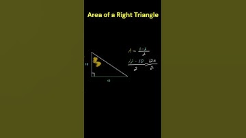 How to Find the Area of a Right Triangle #maths #mathforfun #mathforkids #geometry #mathematics