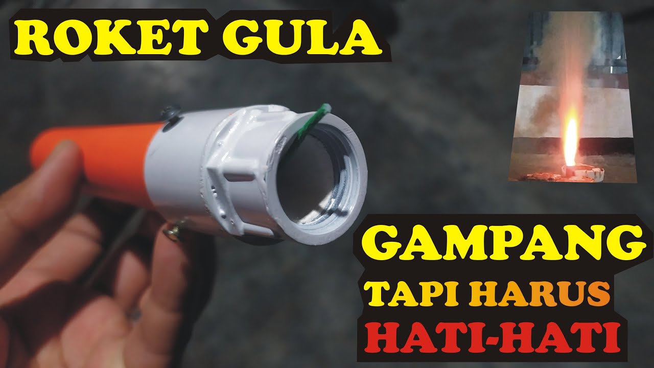 Membuat roket gula . Ujicoba motor roket gula