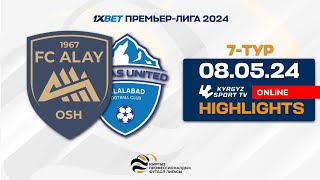 HIGHLIGHTS | Алай - Мурас Юнайтед | 7 - тур | 1XBET Премьер-Лиги I Сезон 2024 ©