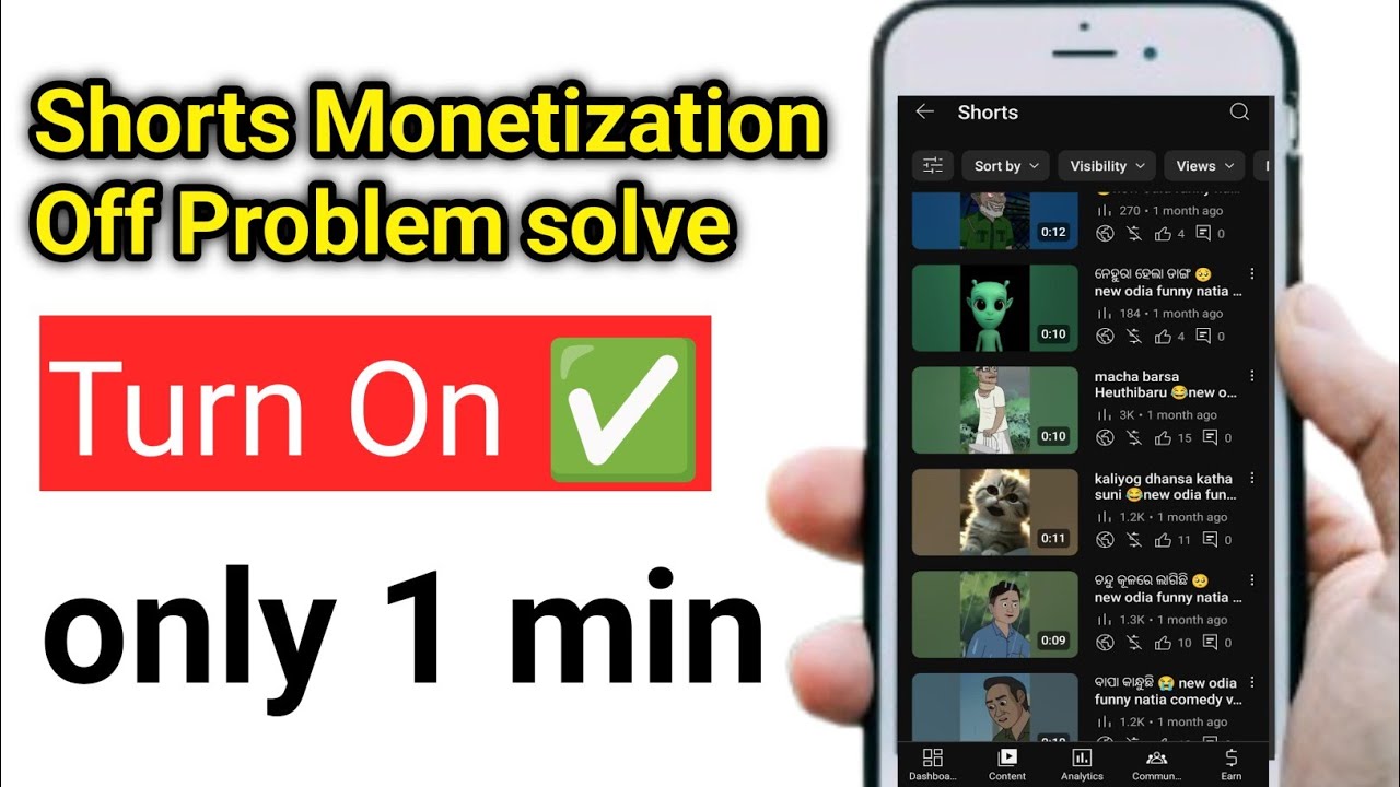 Shorts Monetization Turn Off Problem | Not Showing Green Monetize button after monetization 