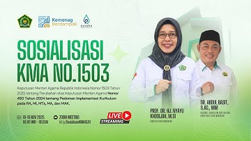 Sosialisasi KMA No.1503  tentang Pedoman Implementasi Kurikulum pada RA, MI, MTs, MA, dan MAK