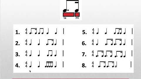 Music 265: Rhythm introduction ta__mi