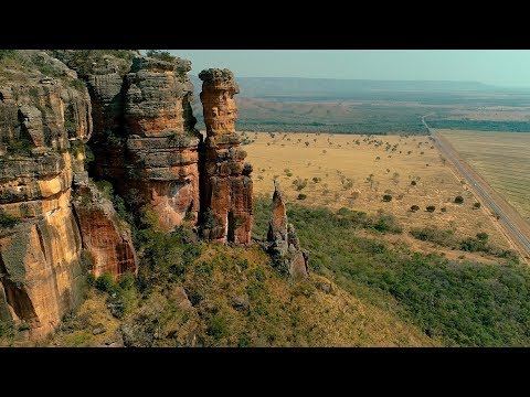 Serra do Roncador, Mato Grosso, filmada com drone