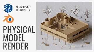 How to Render Physical Looking Models in Blender Tutorial | Cardboard Effect Render