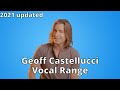 Geoff Castellucci Vocal Range | (C#0)B0 - A5