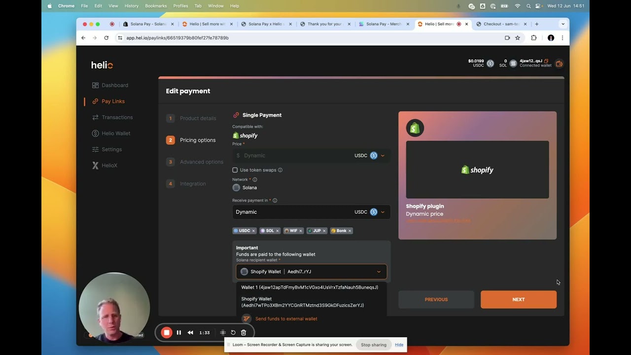 Solana Pay - Shopify plugin