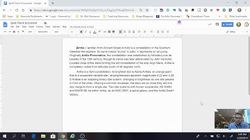 Spell Check in Google Docs