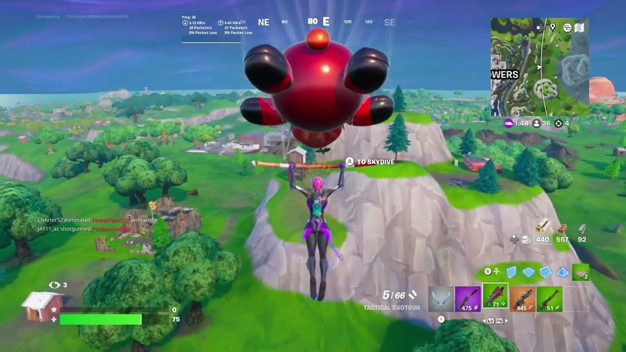 Fortnite og season 7 gameplay.
