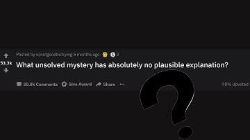 People reveal unsolved mysteries that have no plausible explanation.