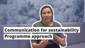 Communication for sustainability - programme approach