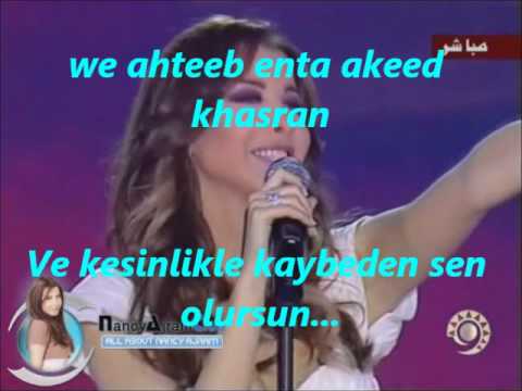 Nancy Ajram Ah We Nos Turkish Subtitle.wmv
