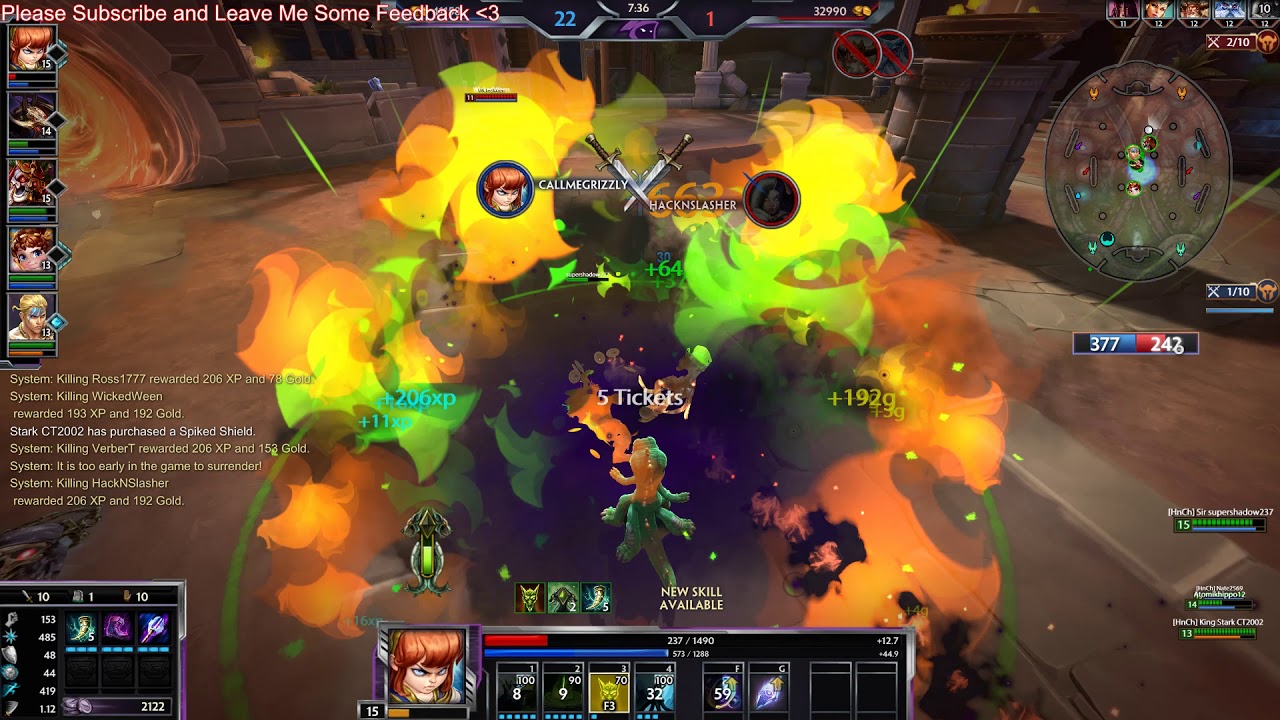 Scylla In Arena Gets BIG FRAGS - Epic Smite Arena Gameplay With Friends! :)