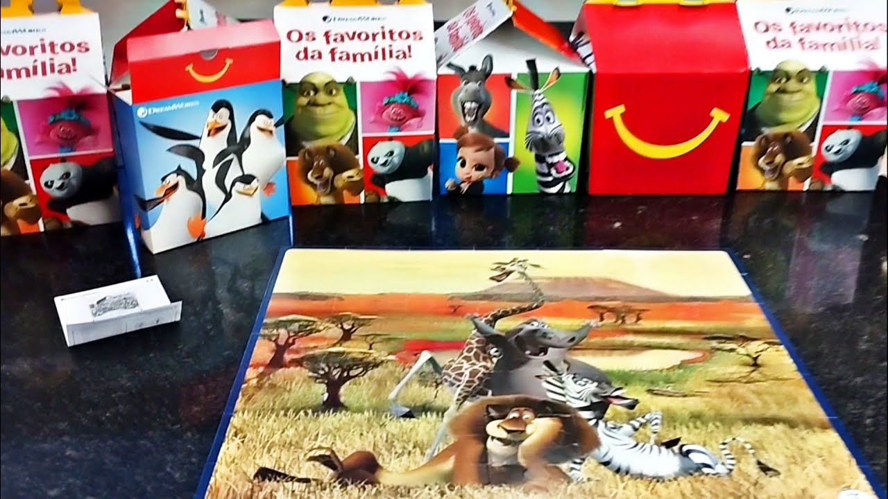 McDonald's BRINCANDO com os Jogos DREAMWORKS McLanche Feliz Agosto 2022