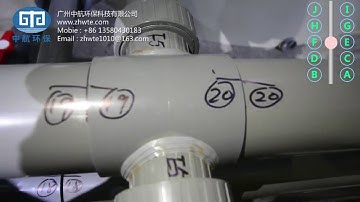 Fish pond pipe connection instruction video