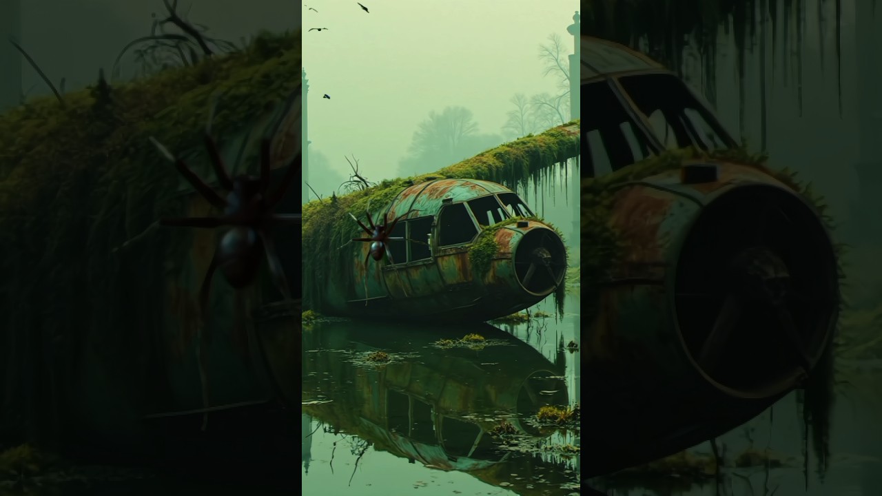 Nature explore // Abandoned old aircraft 💚🌿