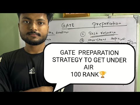 GATE PREPARATION STRATEGY TO GET UNDER AIR 100 RANK ️‍🔥 - YouTube