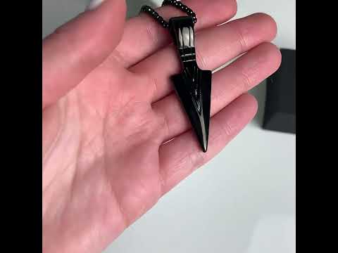 Нержавіючий Чоловічий кулон на шию з нержавіючої сталі "Arrow", видео 1