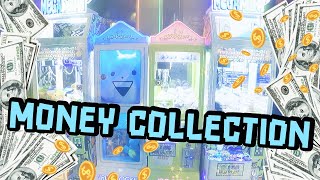 Money COLLECTION from my MINI CLAW MACHINES !