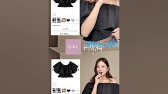 Haul for Summer 👕🍉🫧 Introducing our 7 GRL tops, totaling ¥10,000!🛍️