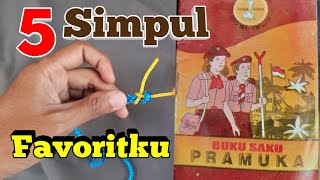 5 Simpul Dasar di Buku Saku Pramuka yang Paling Kusuka