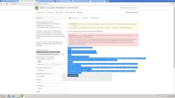 Connecting to YouTube using Qlik Web Connectors