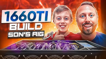 My Son is Stacking BITCOIN for his Future with this 1660 TI GPU Mining Rig