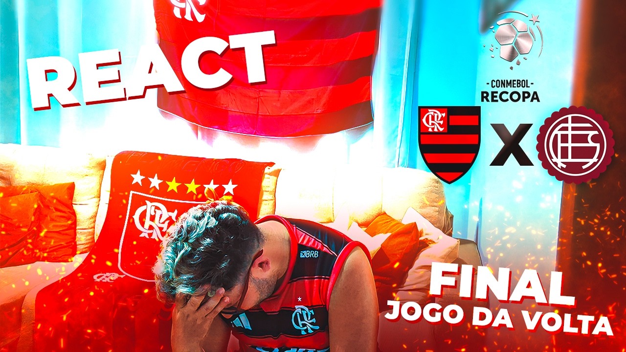 MAIS UM TÍTULO PERDIDO! REACT FLAMENGO x LANÚS 🔴⚫ RECOPA SUL-AMERICANA - FINAL JOGO DA VOLTA