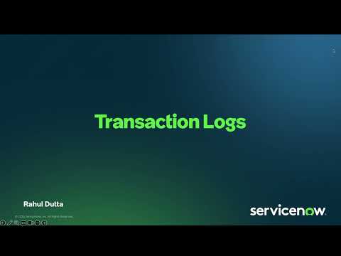 Transaction Logs