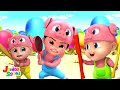 Three Little Pigs and The Big Bad Wolf | Pretend Play Song | Short Stories For Children | Storytime