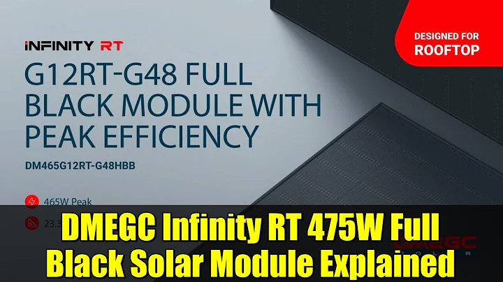 DMEGC Infinity RT 475W Full Black Solar Module Explained | Features, Specs & Rooftop Benefits