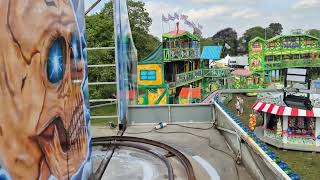 AIDAN LEACH GHOST TRAIN XL (onride) at Knutsford Mayday Fair 2/5/2026