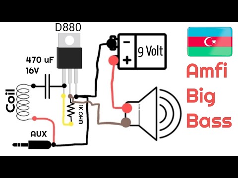 (D880) Amfi dövrəsi hazırlama , Güclü Bass , Yüksək Səs