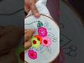 Easy Stitch For Leaf Design 🌿#shortvideo #creative #embroidery #stitch 🌿