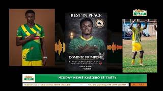 Berekum mourns Dominic Frimpong after deadly highway attack on Berekum Chelsea team bus