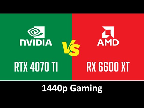 nVidia GeForce RTX 4070 Ti vs AMD Radeon RX 6600 XT - 1440p Gaming (Ryzen 7 5800X3D)