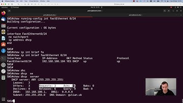 How to configure a DHCP server on a Cisco router