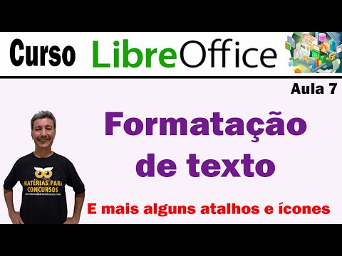 Curso Libreoffice aula 7 formatação atalhos e ícones