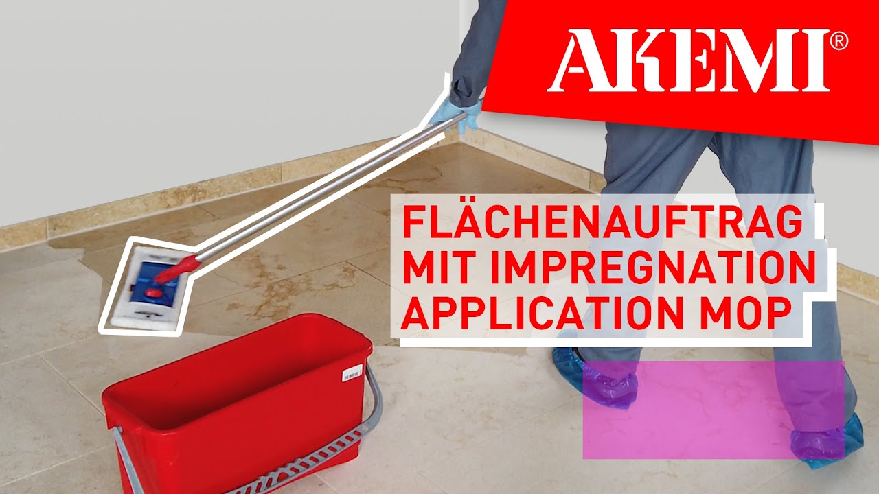 Vorschaubild des Videos: Imprägnierung großflächig auftragen mit AKEMI Impregnation Application Mop
