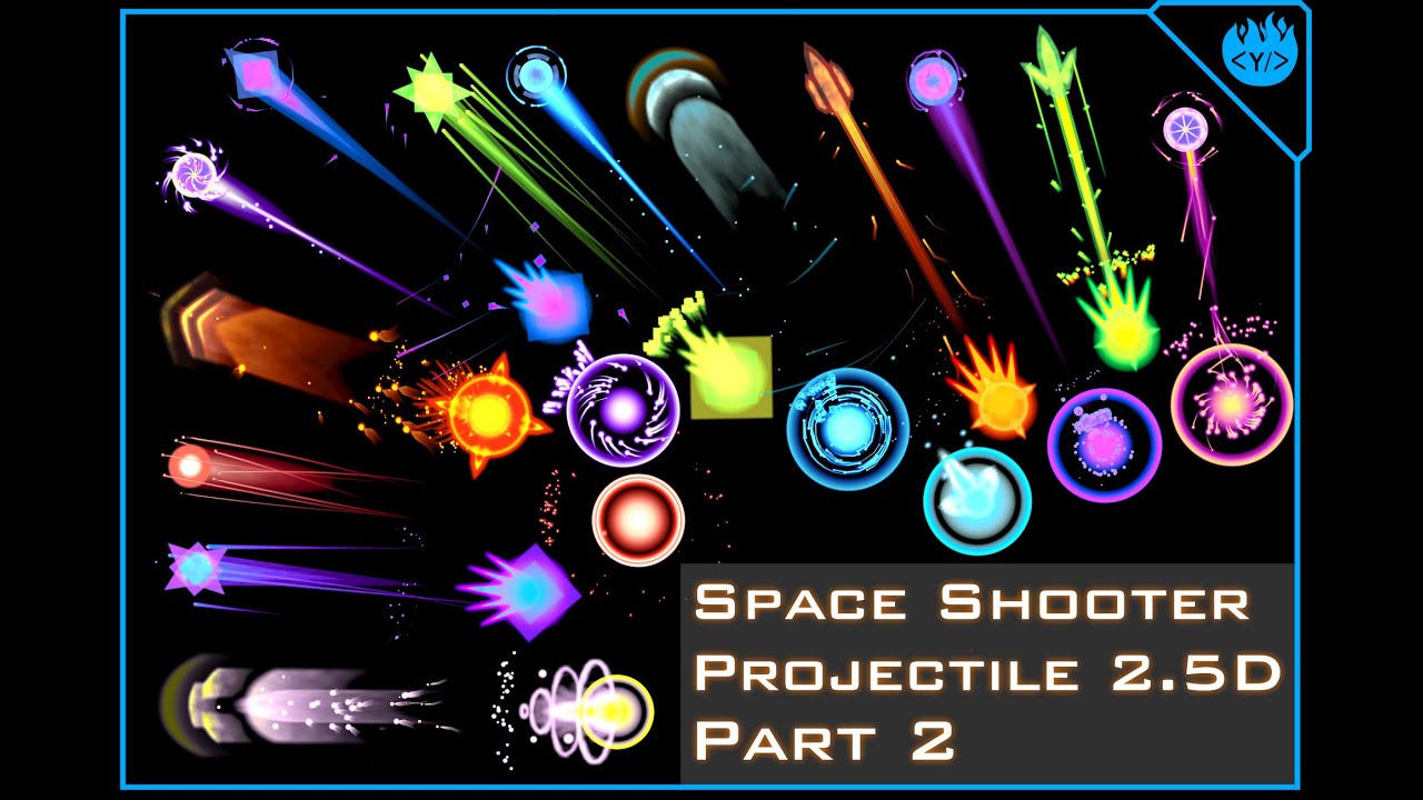 Space Shooter Projectile 2.5D Part 2 Package - YouTube