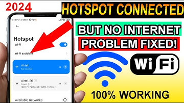 Hotspot Connected But Internet Not Working | How to Fix Hotspot No Internet Access Problem Android